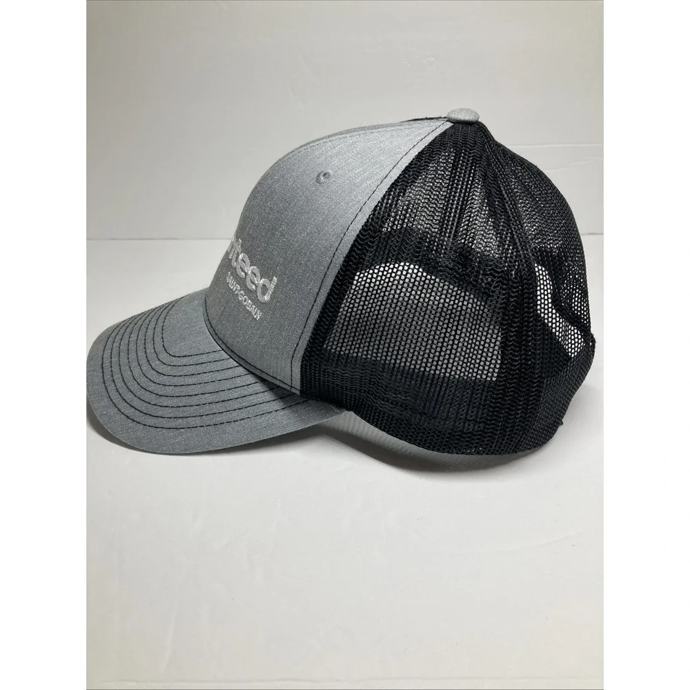 Certainties Saint-Gobain Cap Hat Gray Black Adult Adjustable Mesh SnapBack‎